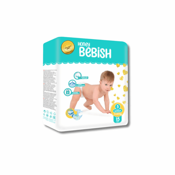 BEBISH COUCHE BÉBÉ T5 – 15 PCS