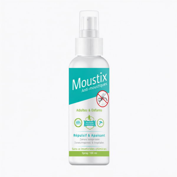 INODERMA MOUSTIX Spray Anti-Moustiques Répulsif & Apaisant 100 ml