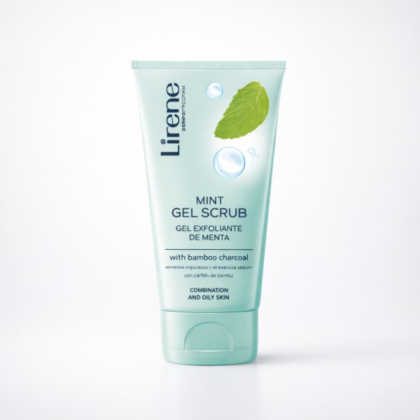LIRENE Gel Scrub Menthe au Charbon de Bambou 150 ml